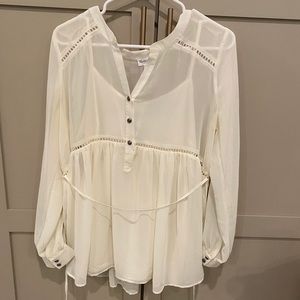 Ivory Sheer Top